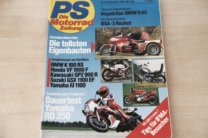 PS Sport Motorrad 09/1984
